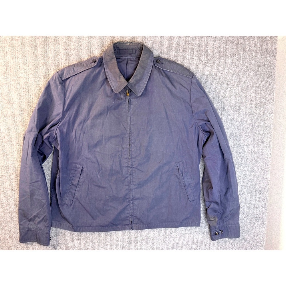Vintage 1985 Patriot Air Force Windbreaker Jacket Mens Blue Weintraub Bros USA L